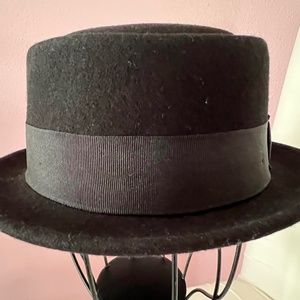 Black wool hat